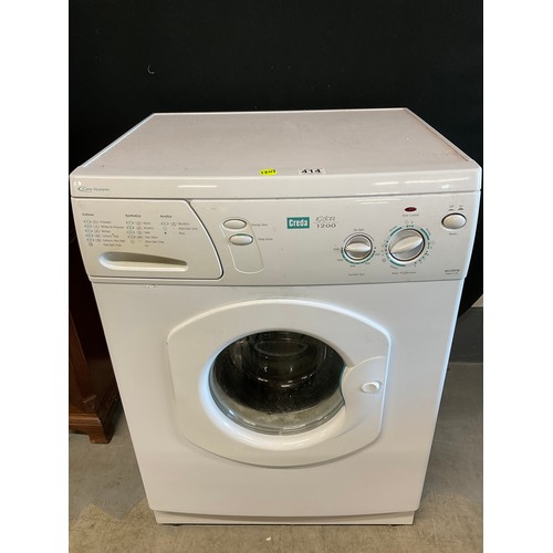 414 - **WITHDRAWN FAILED TEST **CREDA EXCEL 1200 WASHING MACHINE