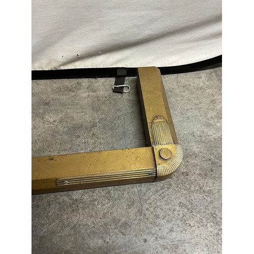 385 - ANTIQUE BRASS FIRE FENDER W46