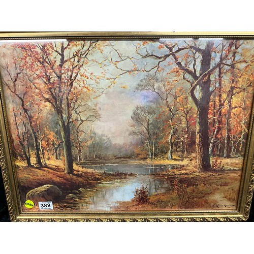 388 - MODERN GILT FRAMED PRINT 26