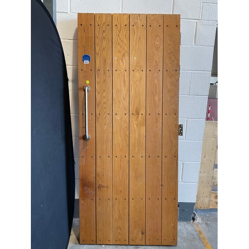 424 - VERY HEAVY OAK FIRE DOOR H80