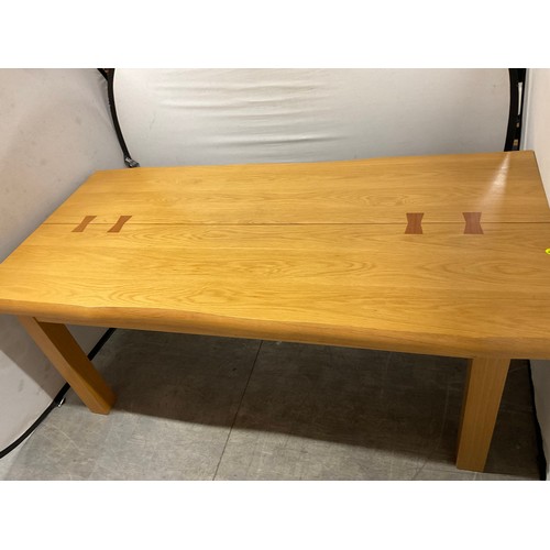 443 - MODERN SOLID OAK GPLAN DINING TABLE H31