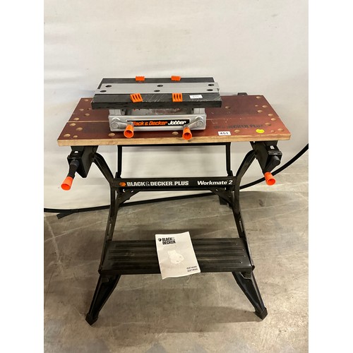 451 - BLACK AND DECKER WORK MATE NO2 AND A BLACK AND DECKER JOBBER