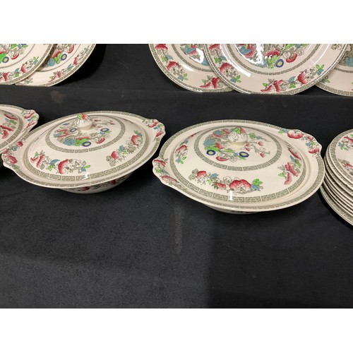 4 - 2 BOXES OF INDIAN TREE CHINA TO INCLUDE PLATES AND TUREENS