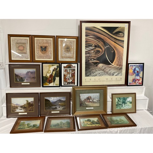 11 - BOX OF FRAMED PICTURES AND PRINTS