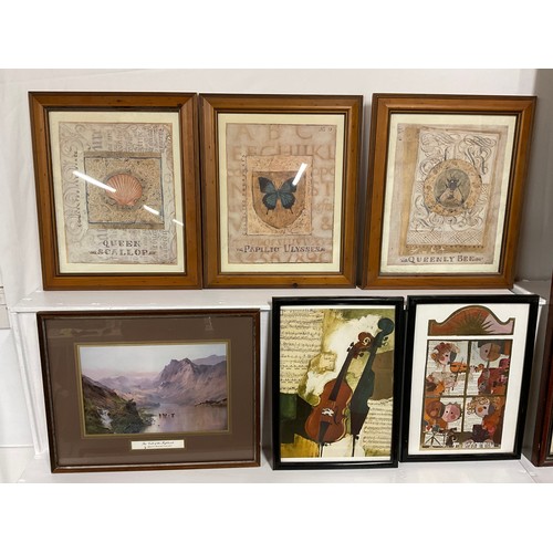 11 - BOX OF FRAMED PICTURES AND PRINTS