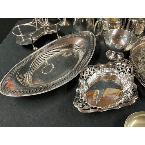 13 - **LOT WITHDRAWN BY VENDOR ** 
BOX OF PLATED WARE TO INCLUDE GOBLETS, CASED PICKLE FORKS , TRAY GRAVY... 