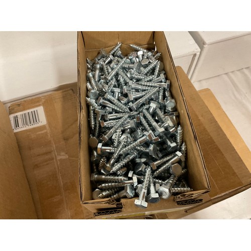 22 - 10 BOXES OF NEW DIALL COACH SCREWS - BRAND NEW IN BOX