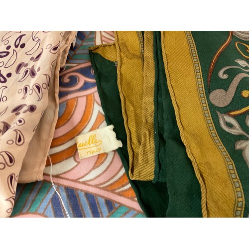 38 - COLLECTION OF SILK SCARVES TO INCLUDE VETTLER, BESCO ETC