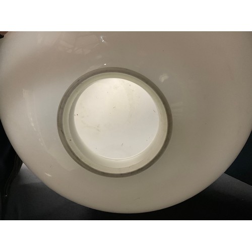 44 - VERY LARGE WHITE GLASS LIGHT GLOBE - H24