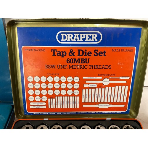 45 - 41 GIANT TAP AND DIE SET AND DRAPER 60PC TAP & DIE SET