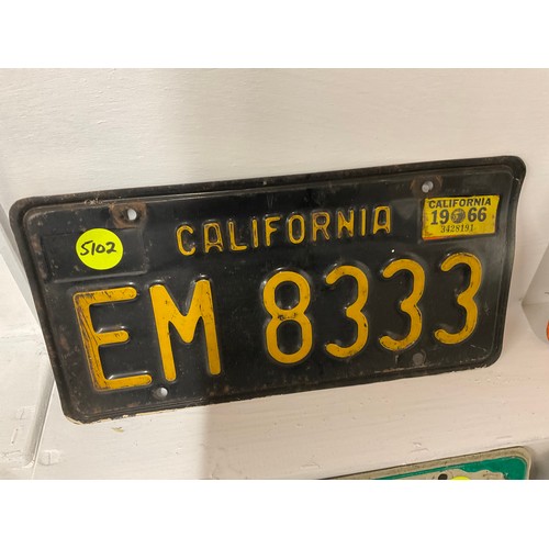 74 - QTY OF VINTAGE AMERICAN NUMBER PLATES