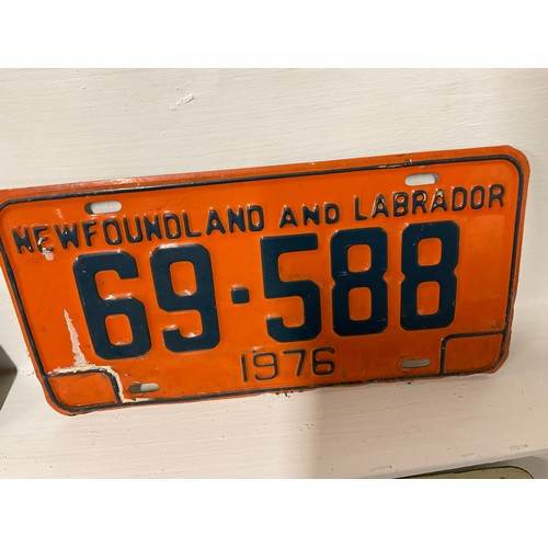 74 - QTY OF VINTAGE AMERICAN NUMBER PLATES