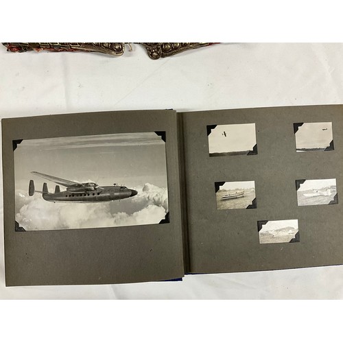 93 - FRAMED PICTURE OF HMS RODNEY 1946, PHOTOGRAPH ALBUM OF MILITARY PHOTOS AND OTHERS, WHITE METAL BELT,... 