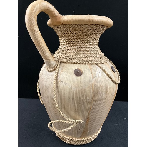 117 - LARGE POTTERY ORNAMENTAL JUG