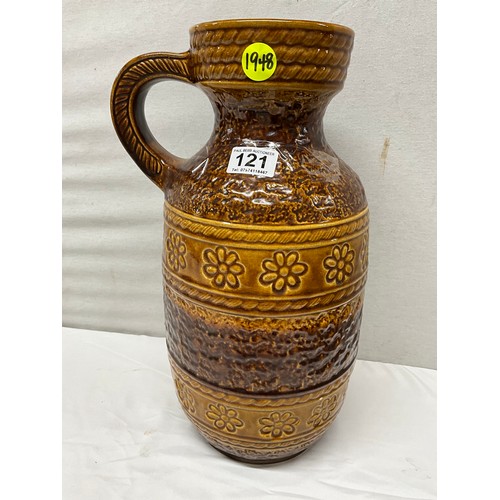 121 - LARGE WEST GERMAN LAVA JUG H16