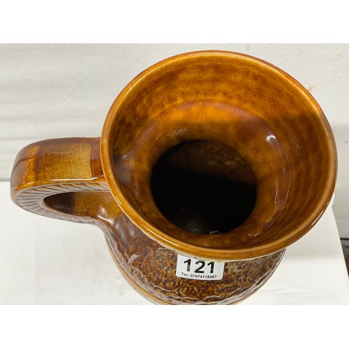 121 - LARGE WEST GERMAN LAVA JUG H16