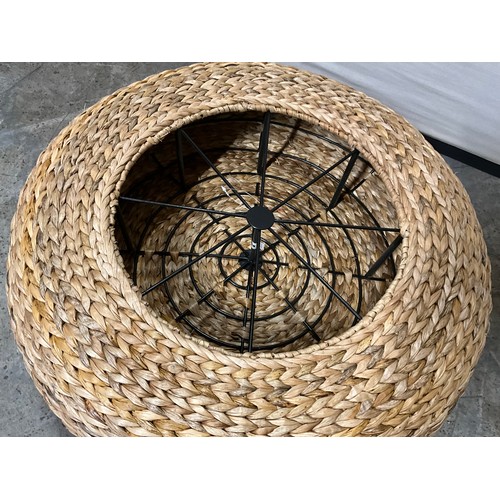 441 - RATTAN WOVEN FOOTSTOOL