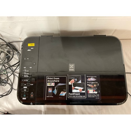 21 - CANON PRINTER, COMPUTER KEYBOARD, SPEAKERS ETC