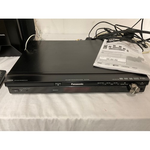 23 - PANASONIC DVD HOME THEATRE SOUND SYSYEM MODEL NUMBER SC/PT450 WITH INSTRUCTIONS