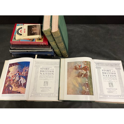 27 - QUANTITY OF BOOKS TO INCLUDE: HUTCHINSONS, STORY OF BRITISH ISLES (FOUR VOLUMES) AND REFERENCE BOOKS... 