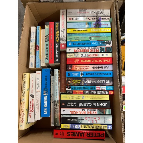 29 - SEVEN BOXES OF HARDBACK AND PAPERBACK BOOKS