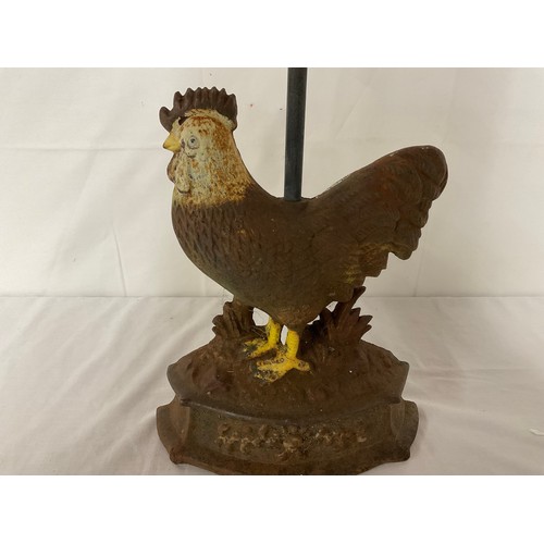 38 - CAST IRON CHICKEN DOOR STOP