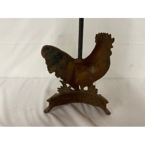 38 - CAST IRON CHICKEN DOOR STOP