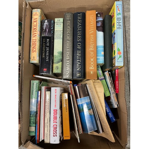 45 - FOUR BOXES OF HARDBACK AND PAPERBACK BOOKS