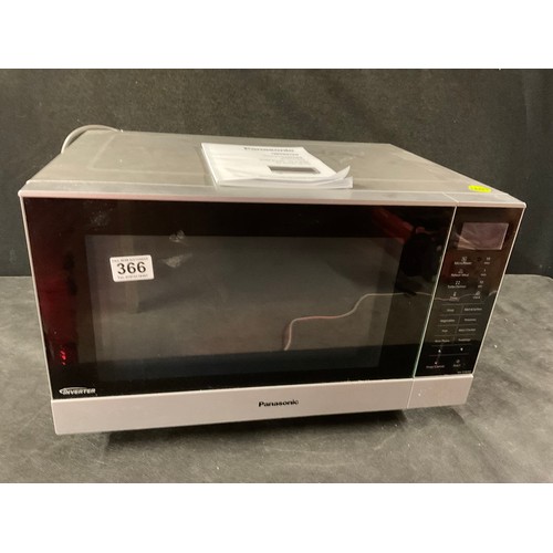 366 - PANASONIC MICROWAVE OVN WITH INSTRUCTION BOOK