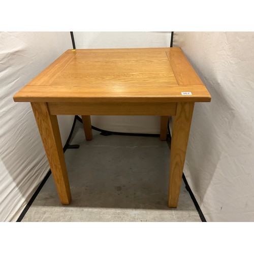 367 - MODERN SOLID LIGHT OAK KITCHEN TABLE H30