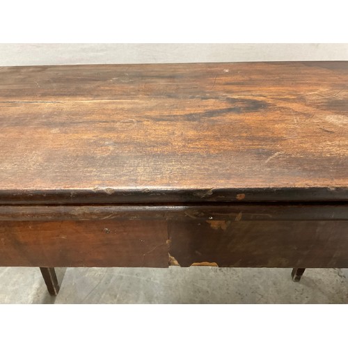 371 - VICTORIAN MAHOGANY FOLDING GAMES TABLE H30