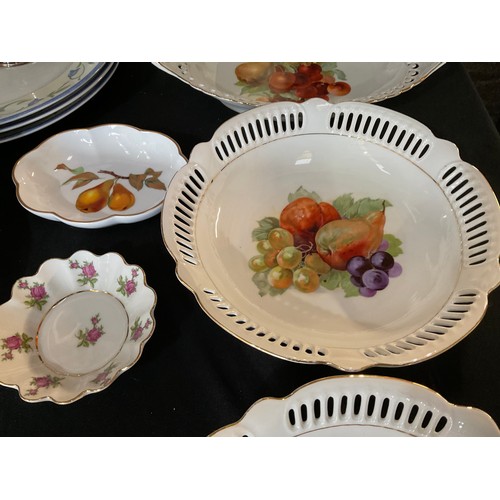 4 - TWO BOXES OF CHINA GLASS ETC TO INCLUDE SILVER PLATED VINERS TEA POT, PLATED MUFFIN DISH PAPER WEIGH... 