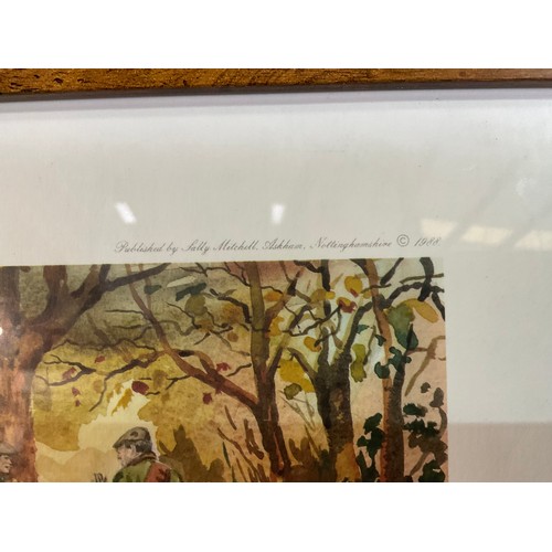 28 - A FRAMED LIMITED EDITION JILLION HARRIS HUNTING SCENE PICTURE NUMBER 791 TITLED EVERY ASPECT 23