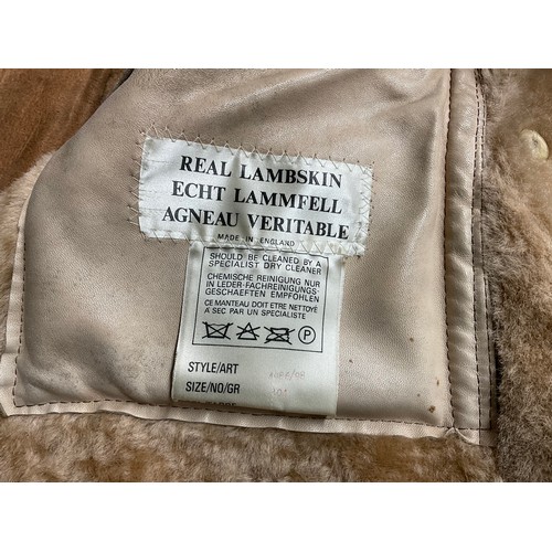 76 - A VINTAGE LAMBS SKIN GENTS COAT, LADIES ASTRAKA OF LONDON FUR JACKET, A LADIES LAPIN LEATHER COAT, L... 