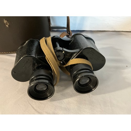 78 - A PAIR OF CASED WORLD WAR II STAMPED 1941 BINOCULARS