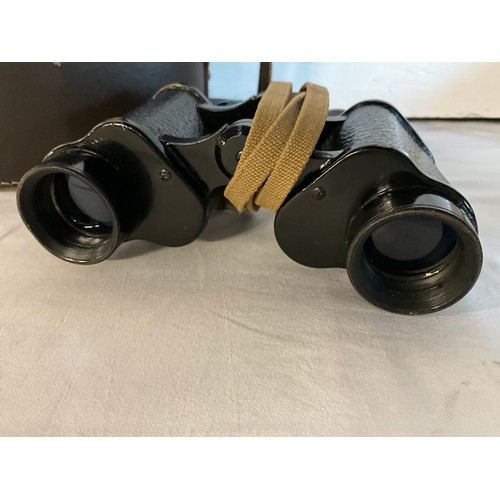 78 - A PAIR OF CASED WORLD WAR II STAMPED 1941 BINOCULARS