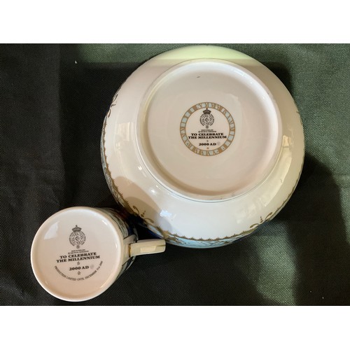 83 - ROYAL WORCESTER MILLENNIUM BOWL AND MATCHING TANKARD