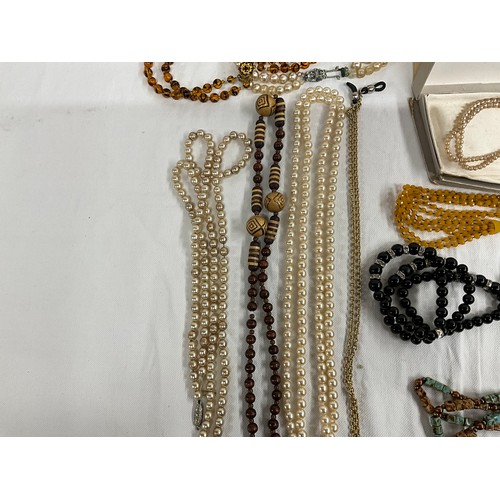 105 - COLLECTION OF LADIES NECKLACES ETC