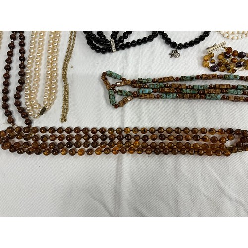 105 - COLLECTION OF LADIES NECKLACES ETC