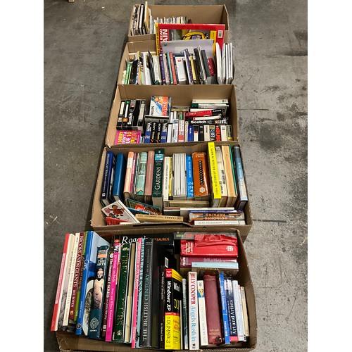 118 - FIVE BOXES OF HARDBACK AND PAPERBACK BOOKS