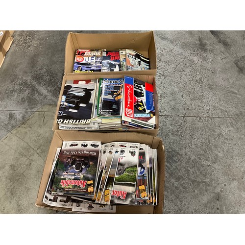 120 - THREE BOXES OF CAR MAGAZINES