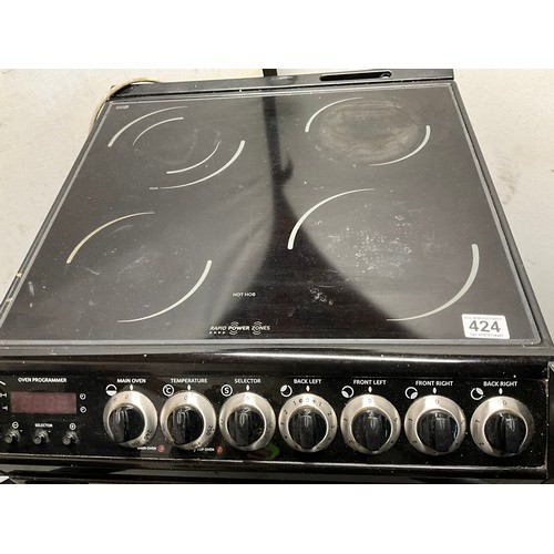 424 - TRICITY BENDIX 4 RING ELECTRIC COOKER - WOULD BENEFIT FROM CLEAN