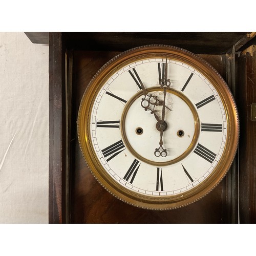 1 - A VICTORIAN VIENNA WALK CLOCK (SPARES AND REPAIRS)