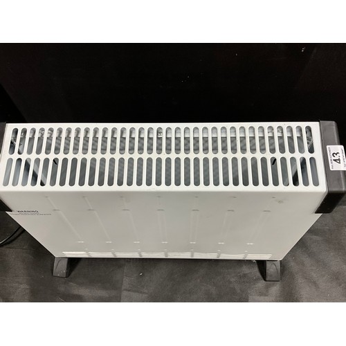 43 - ELECTRIC CONVECTER HEATER