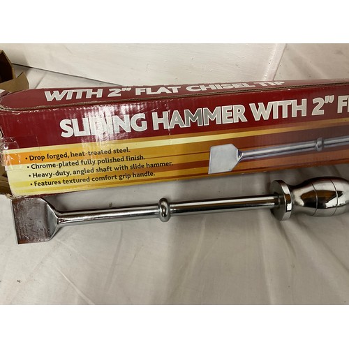 50 - NEW IN BOX SLIDING HAMMER WITH 2