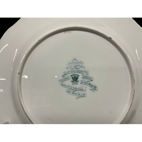 77 - QUEEN VICTORIA DIAMOND JUBILEE COALPORT COMMERATIVE PLATE 1837 - 1897