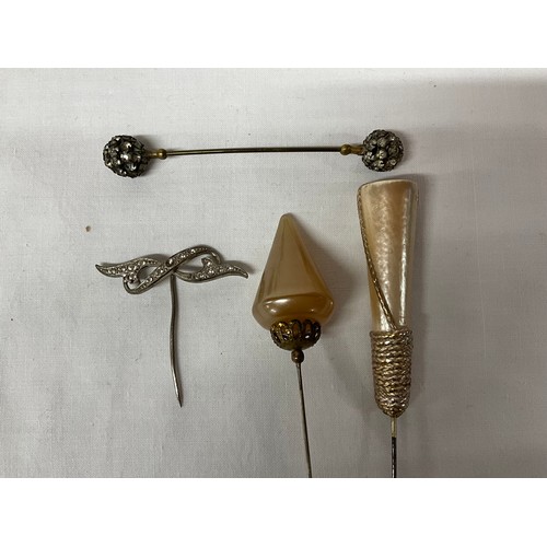 83 - COLLECTION OF VICTORIAN AND LATER HAT PINS (14)