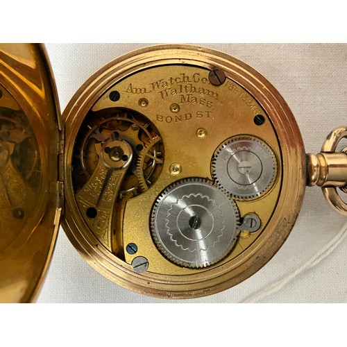 95 - WALTHAM BOND ST POCKET WATCH AND DENNISON POCKET WATCH