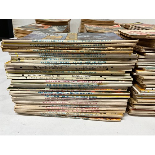 108 - BOX OF VINTAGE WAR PICTURE LIBARY COMICS (APPROX 250)