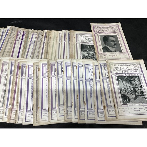 120 - BOX OF HISTORY AND ENYCLOPEDIA OF WORLD WAR ONE MAGAZINES